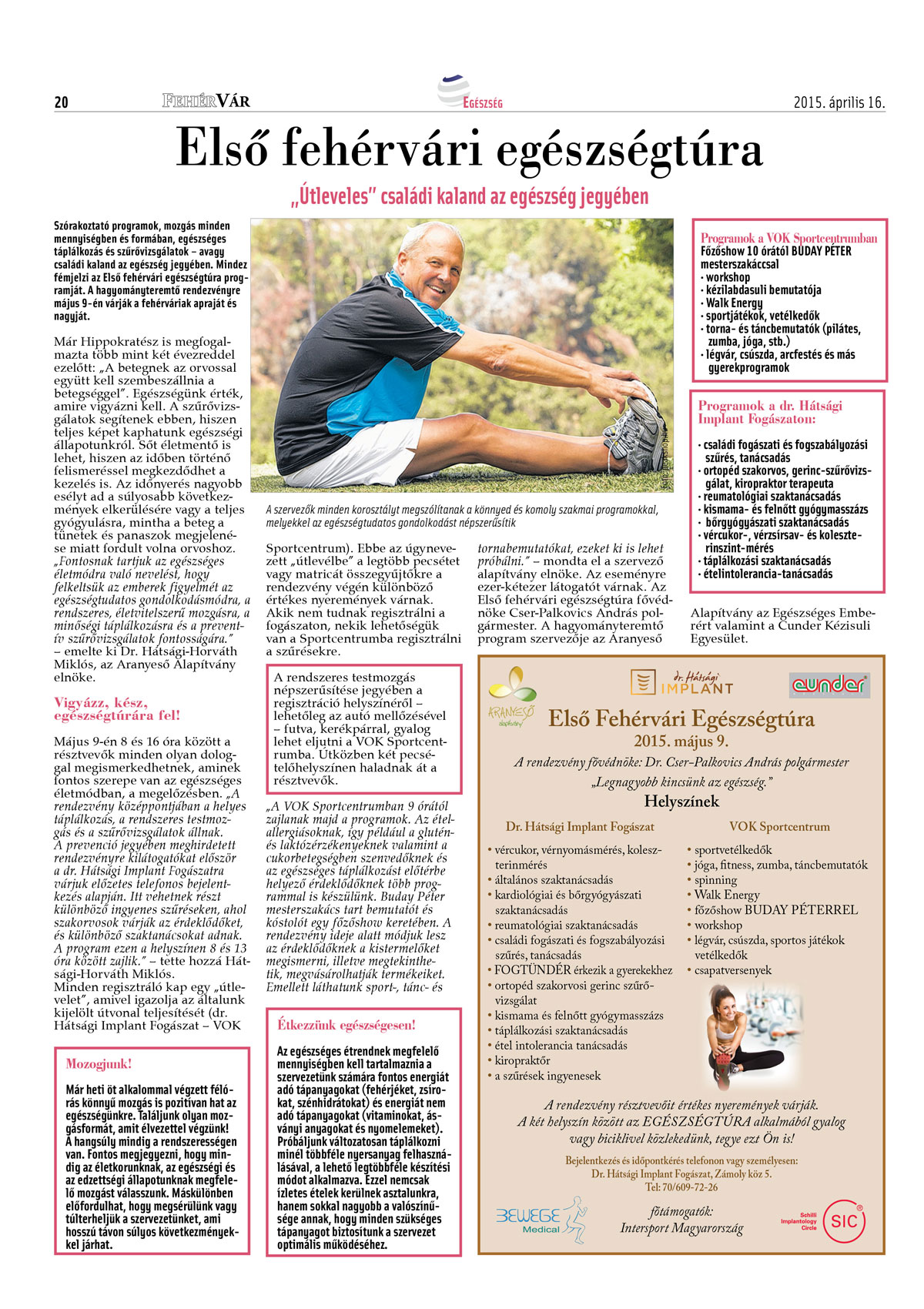 Első fehérvári egészségtúra