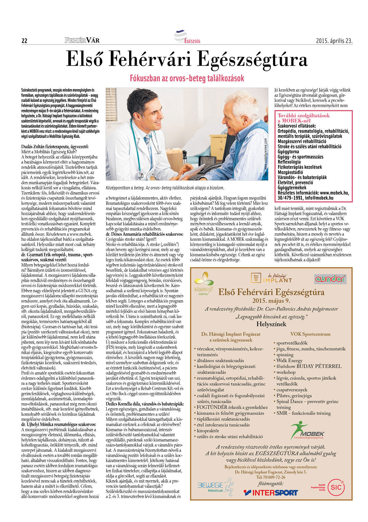 Első fehérvári egészségtúra